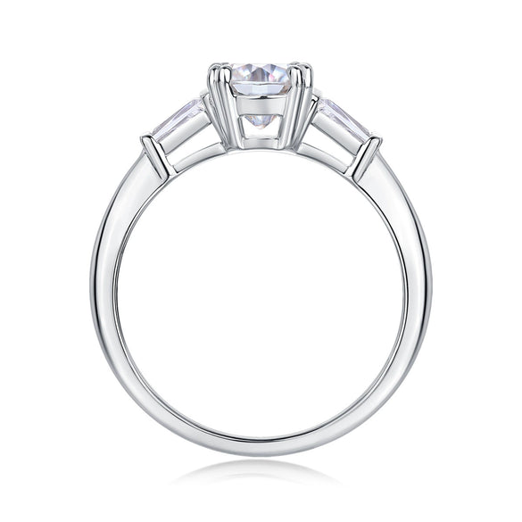Wholesale Moissanite Stackable Rings 925 Sterling Silver Geometric Design Women's