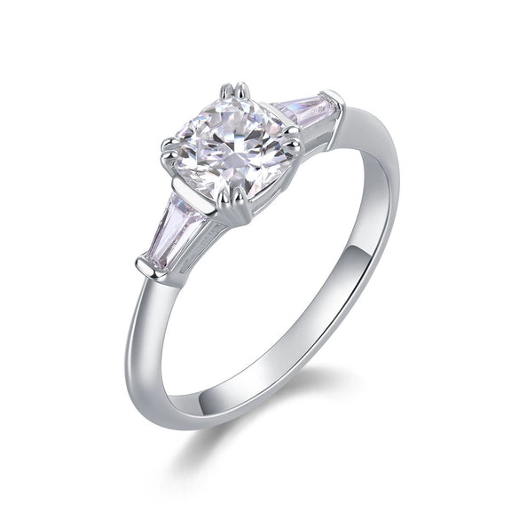 Wholesale Moissanite Stackable Rings 925 Sterling Silver Geometric Design Women's