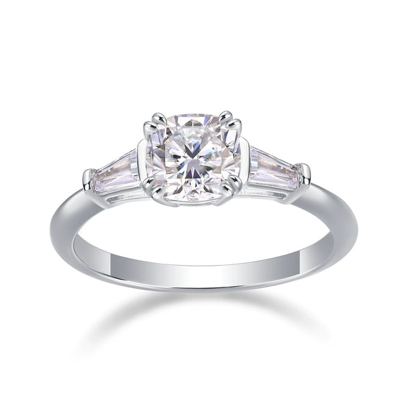 Wholesale Moissanite Stackable Rings 925 Sterling Silver Geometric Design Women's