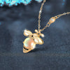 Wholesale Moonstone 925 Sterling Silver Animal Zodiac Pendant Necklace With Electroplating Diy Accessories For Women