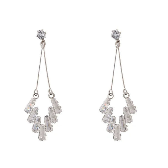 Wholesale Mosquitorepellent Incense Plate Ear Clip For Women Light Luxury Geometric Zircon Electroplated Design