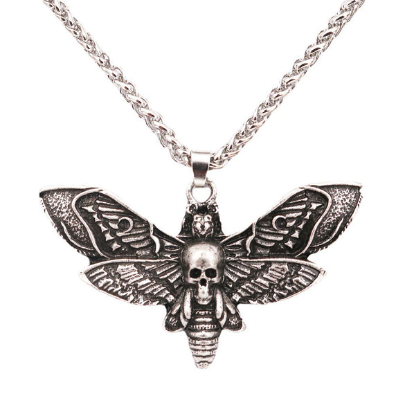 Wholesale Moth Pendant Necklace Metal Alloy With Electroplating Animal Pattern Unisex