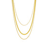 Wholesale Multi Layer Snake Shaped Titanium Steel Necklace Cold Style Electroplated For Women