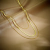 Wholesale Multi Layer Snake Shaped Titanium Steel Necklace Cold Style Electroplated For Women