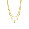 Wholesale Multi Layer Stacked Turquoise Eyes Star Rhinestone Pendant Necklace And Bracelet Suit Geometric Pattern Electroplated Unisex