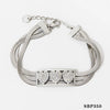 Wholesale Multi Layer Stainless Steel Love Themed Jewelry Suit With Vacuum Plated Clavicle Chain And Bracelet For Women