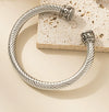 Wholesale Multicolor Titanium Steel And Stainless Steel Electroplated Twist Room Gold Bracelet Cable Bracelet With Personality Style