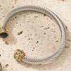 Wholesale Multicolor Titanium Steel Electroplated Twist Personality Bracelet