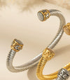 Wholesale Multicolor Titanium Steel Electroplated Twist Personality Bracelet
