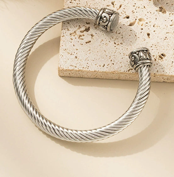 Wholesale Multicolor Titanium Steel Electroplated Twist Personality Bracelet
