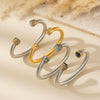 Wholesale Multicolor Titanium Steel Electroplated Twist Personality Bracelet
