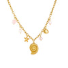Wholesale Multielement Conch Starfish Shell Stainless Steel Goldplated Pendant Unisex Necklace