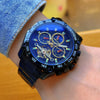 Wholesale Multifunctional Fully Automatic Mechanical Men's Watch With Round Dial Alloy Case Stainless Steel Buckle And Genuine Leather Strap