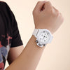 Wholesale Multifunctional Men's Alloy Case Silicone Strap Round Dial Quartz Watch Waterproof With Spiral Crown And Pin Buckle