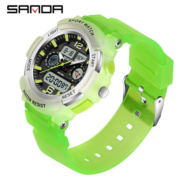 Wholesale Multifunctional Outdoor Sports Waterproof Electronic Watch For Students Abs Case Tpu Strap Acrylic Mirror Round Dial