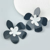 Wholesale Multilayer Acetate Plate Flower Earrings For Women Fashion Style