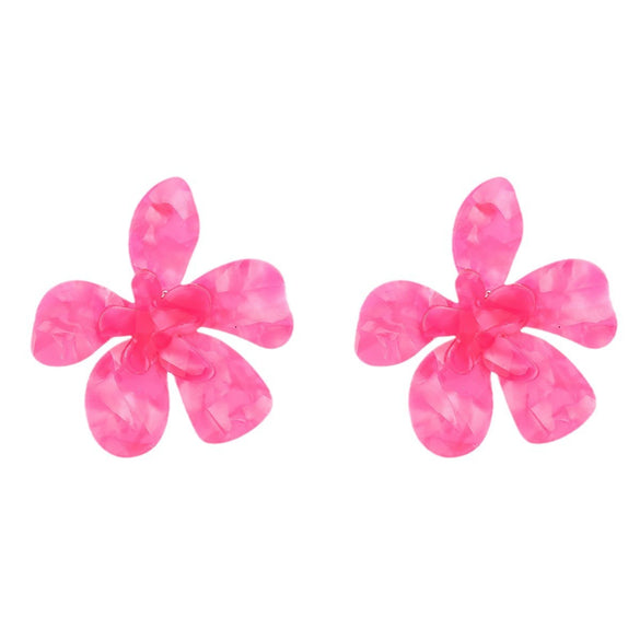 Wholesale Multilayer Acetate Plate Flower Earrings For Women Fashion Style