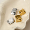 Wholesale Multilayer Geometric Stainless Steel Earrings With Advanced Design Sense And Electroplating For Women's Fashion
