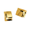 Wholesale Multilayer Geometric Stainless Steel Earrings With Advanced Design Sense And Electroplating For Women's Fashion