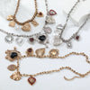 Wholesale Multilayer Metal Retro Heart Pendant Ladies Charm Necklace Alloy Electroplating