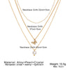 Wholesale Multilayer Pearl Diamond Butterfly Pendant Necklace For Ladies In Ins Style Alloy Material With Electroplating