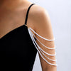 Wholesale Multilayer Pearl Shoulder Finger Body Chain For Women Fashion Retro Style