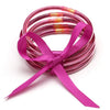 Wholesale Multilayer Silicone Gold Powder Ribbon Bracelet Suit With Bow And Geometric Pattern For Women