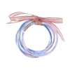Wholesale Multilayer Silicone Gold Powder Ribbon Bracelet Suit With Bow And Geometric Pattern For Women