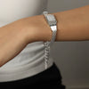 Wholesale Multilayer Square 316L Stainless Steel Gold Plated Geometric Bracelet Jewelry For Unisex