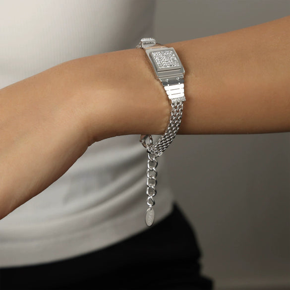 Wholesale Multilayer Square 316L Stainless Steel Gold Plated Geometric Bracelet Jewelry For Unisex