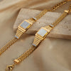 Wholesale Multilayer Square 316L Stainless Steel Gold Plated Geometric Bracelet Jewelry For Unisex