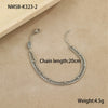 Wholesale Multilayer Stainless Steel Bracelets Stacked With Zircon Geometric Fashion Ol Style Electroplated For Women