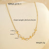 Wholesale Multilayer Stainless Steel Geometric Anklet In Marine Resort Style
