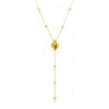 Wholesale Multilayer Tassel Clavicle Necklace With Cross Geometric Pattern Stainless Steel 18K Gold Plated Light Luxury Style For Women