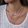 Wholesale Multilayered Geometric Stainless Steel And Titanium Steel Electroplated Necklace For Women