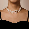 Wholesale Multilayered Imitation Pearl Necklace Handmade In French Retro Style For Women