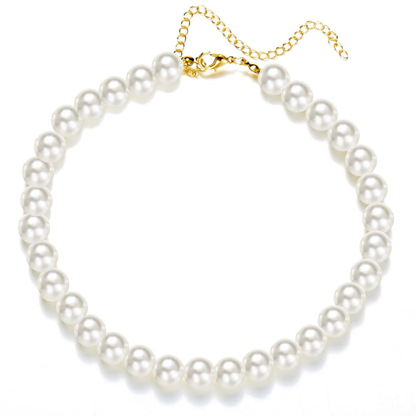 Wholesale Multilayered Imitation Pearl Necklace Handmade In French Retro Style For Women