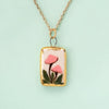 Wholesale Mushroom Food Pendant Necklace Copper Electroplated Ochain Unisex Simple Style