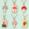 Wholesale Mushroom Food Pendant Necklace Copper Electroplated Ochain Unisex Simple Style