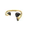Wholesale Mushroom Ring Copper Dripping Oil Fruit Pattern For Women