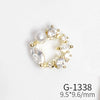 Wholesale Nail Art Pendant With Zircon Real Gold Electroplated Metal Moon Bow Butterfly Design