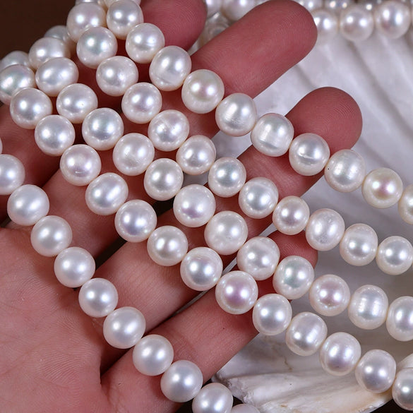Wholesale Naked Freshwater Pearl Potato Shape Diy Jewelry Sweater Chain Hand Bead Material