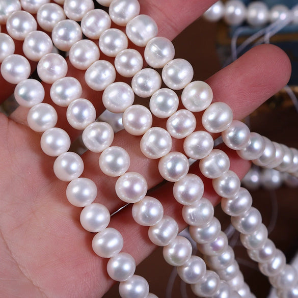 Wholesale Naked Freshwater Pearl Potato Shape Diy Jewelry Sweater Chain Hand Bead Material