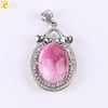 Wholesale Natural Agate And Copper Accessories Minimalist Ellipse Hollow Pendant Long Necklace For Women With Electroplating Treatment