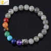 Wholesale Natural Amethyst Stone Beaded Bracelet With Buddha Head Multicolor Minimalist Unisex Jewelry