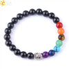 Wholesale Natural Amethyst Stone Beaded Bracelet With Buddha Head Multicolor Minimalist Unisex Jewelry