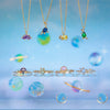 Wholesale Natural Animal Style Brass Ochain Clavicle Necklace With Copper Inlaid Zircon Pendant And Real Gold Plating