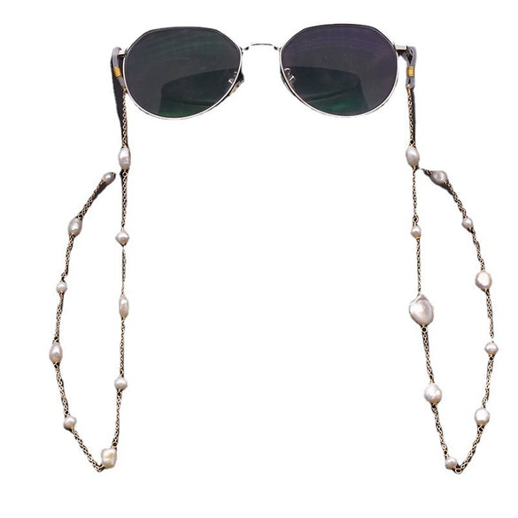 Wholesale Natural Baroque Pearl Hanging Chain Glasses Chain Jewelry Beaded Eye Accessories Anti Lost For Women