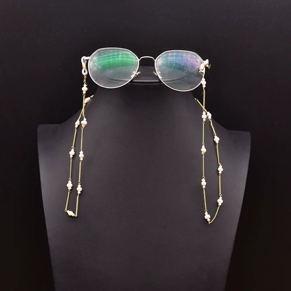 Wholesale Natural Baroque Pearl Hanging Chain Glasses Chain Jewelry Beaded Eye Accessories Anti Lost For Women