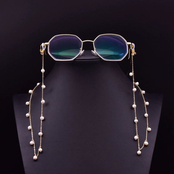 Wholesale Natural Baroque Pearl Hanging Chain Glasses Chain Jewelry Beaded Eye Accessories Anti Lost For Women